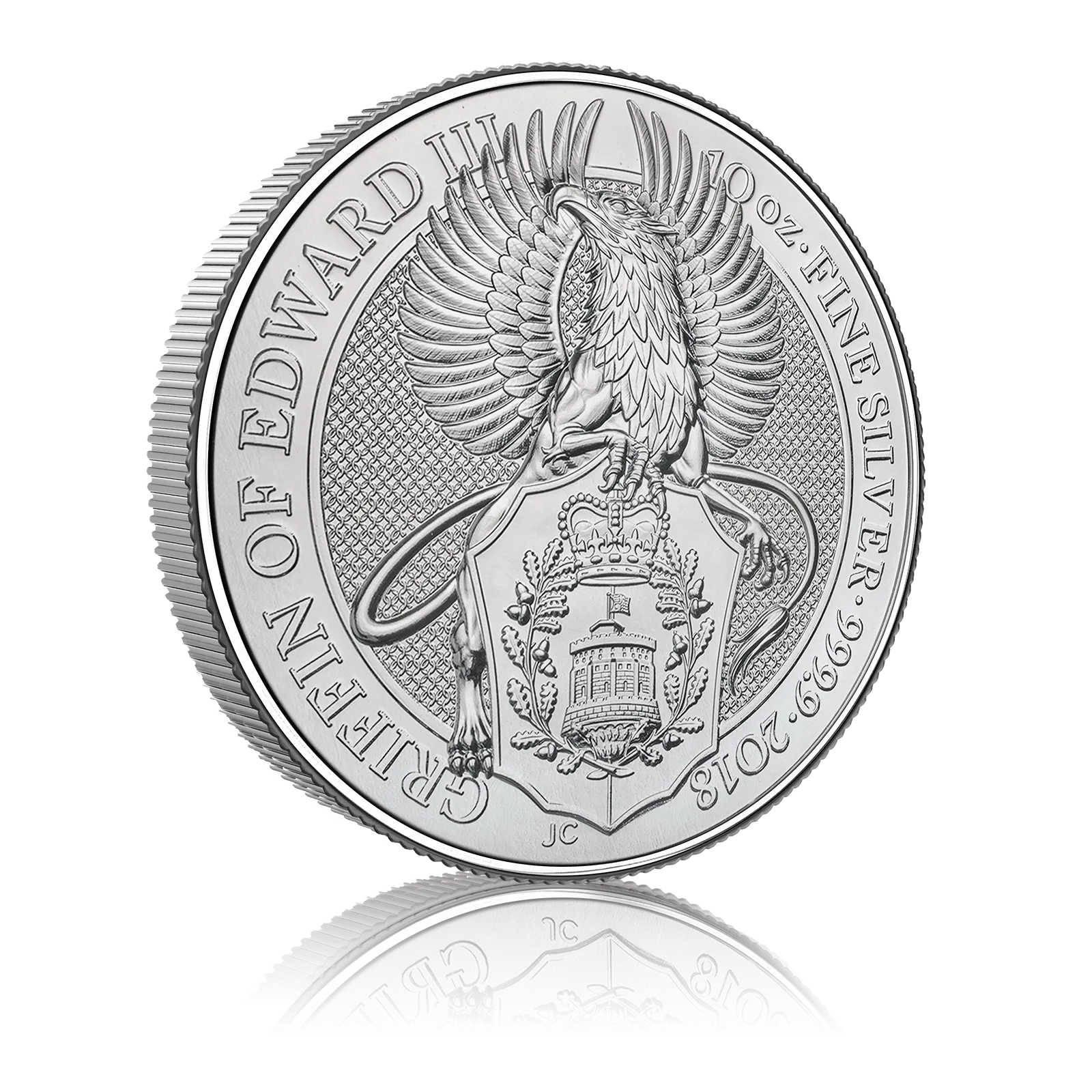 10 oz Silver Queen's Beast Griffin Of Edward (2018) 4